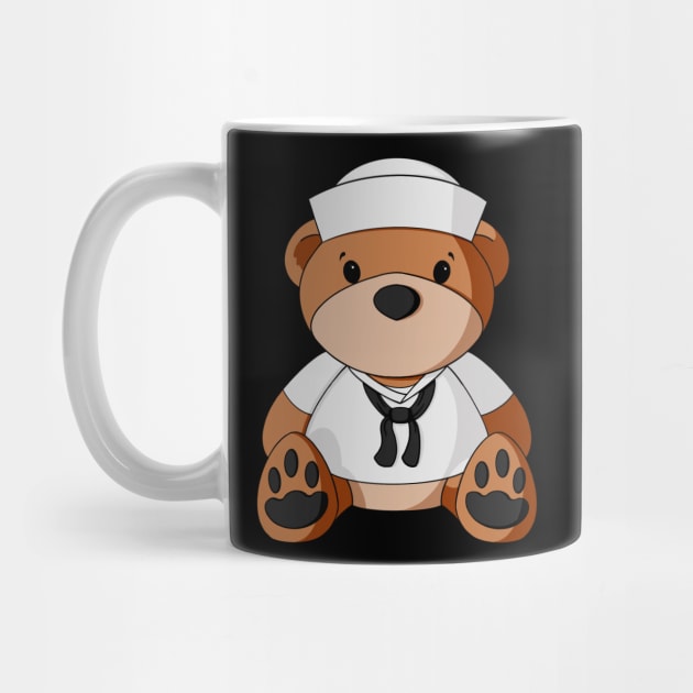 Navy Sailor Teddy Bear by Alisha Ober Designs